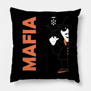 Half Geezer Orange Pillow