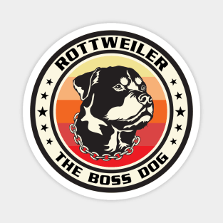 Rottweiler The Boss Dog Magnet