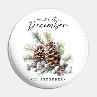 Winter Woodland Quote Pin