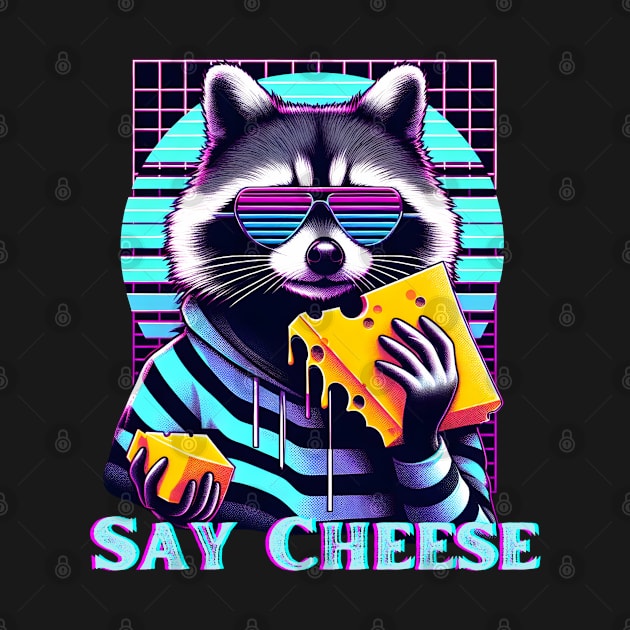 Say Cheese Raccoon by Japanese Fever