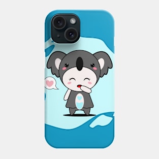 Cute Koala Character Phone Case