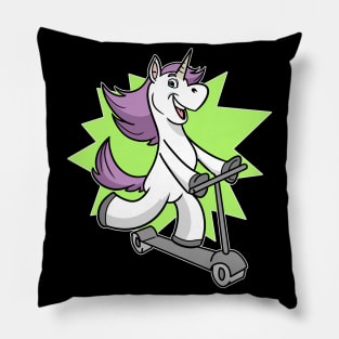 Unicorn Scooter E-Scooter Stunts Pillow