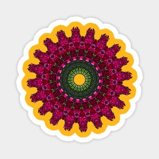 Kaleidoskopic Rose Magnet