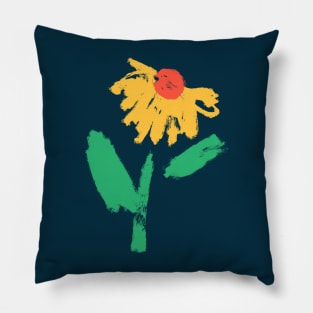 Happy Yellow Flower Pillow