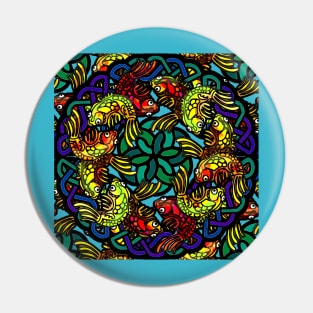 Fish Dreams Mandala Pin