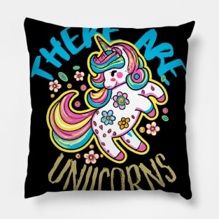 Cute Crazy Psycedelic Unicorn Artwork Pillow