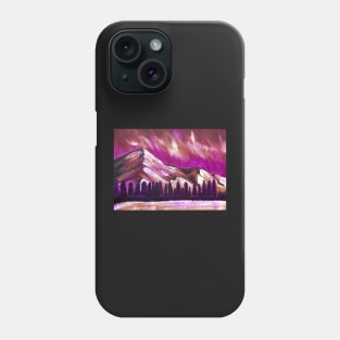 Twilight night sky mountain range - pretty Phone Case