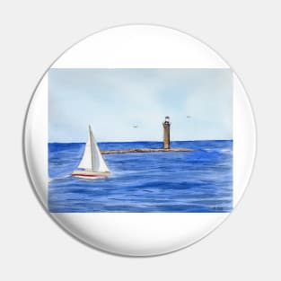 Sailing in Maine Pin