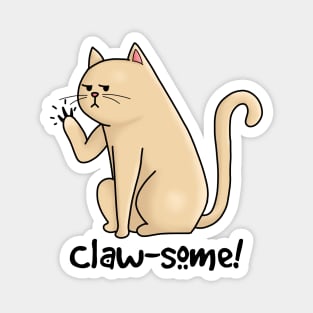 Clawsome Awesome Cat Magnet