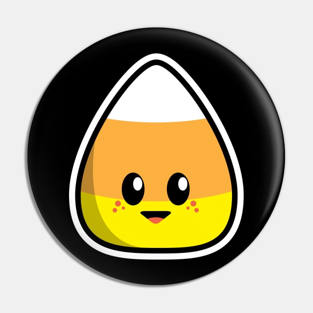 Kawaii Candy Corn Pin by HolidayShirts