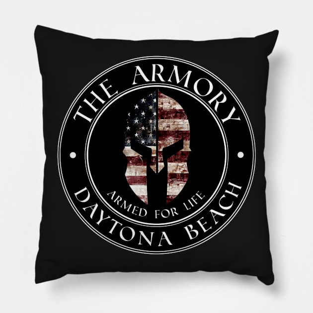 Daytona Logo Pillow by TShaw