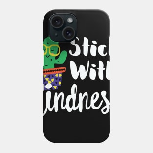 Funny Cactus Stick with kindness Orange Gift Unity Day Phone Case