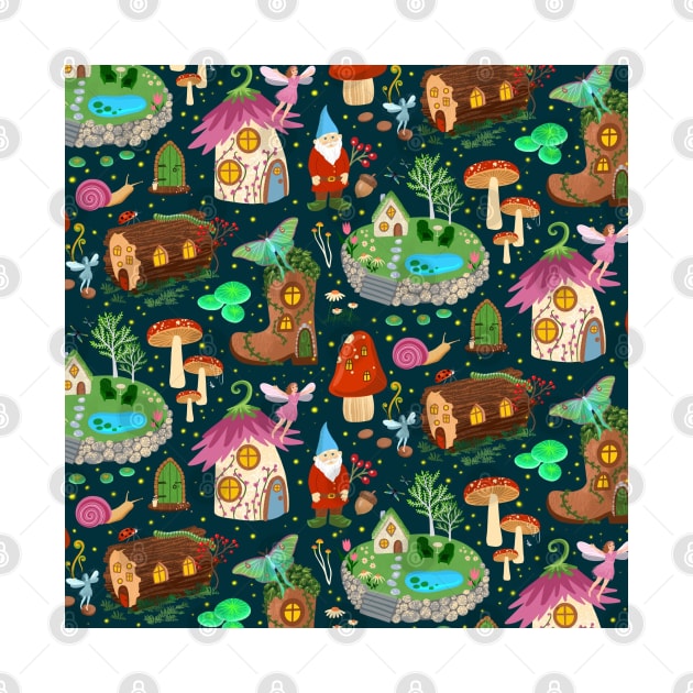 Garden Gnome Pattern by Salty Siren Studios