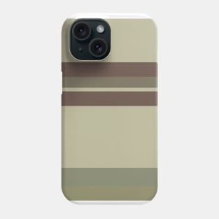 A particular blend of Quincy, Grey Brown, Brown Grey, Sage and Artichoke stripes. Phone Case