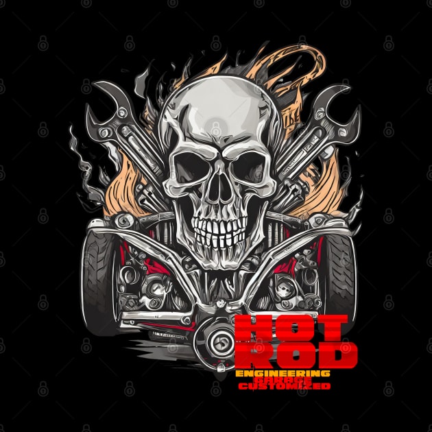 HOTROD Fire and The skull by Tjhtt Autoarts