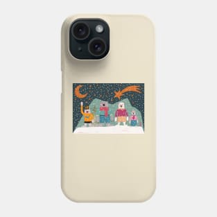 Merry Christmas Postcards - cute Christmas shirt -  cute bear family Phone Case