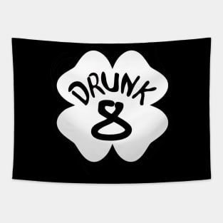 Drunk 8 St Pattys Day Green Tee Drinking Team Group Matching Tapestry