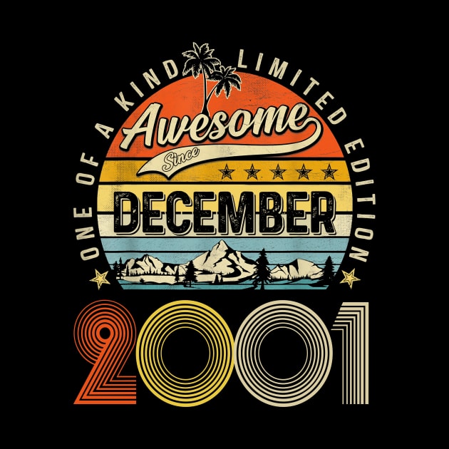 Awesome Since December 2001 Vintage 22nd Birthday by PlumleelaurineArt