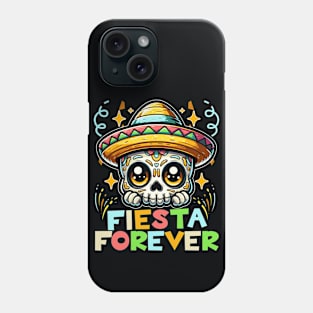 Fiesta Forever Beautiful Cinco De Mayo Skull Phone Case