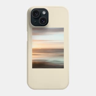 Coastal abstract image in sea and sunset hues Phone Case