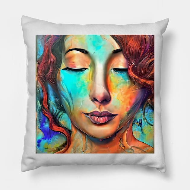 portrait of Tori Amos Pillow by bogfl