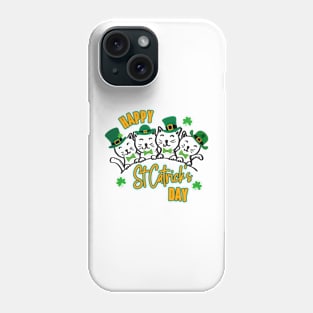 Happy St Catrick's Day Kittens Phone Case