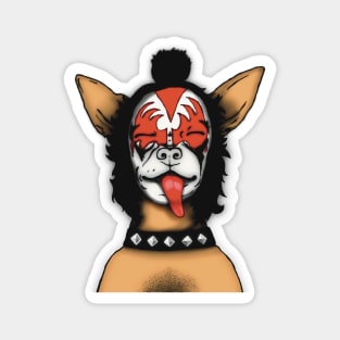 The Kissing Mask Chihuahua Magnet