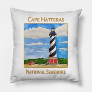 Lighthouse on Cape Hatteras National Seashore Pillow