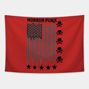 Horror Punx Flag Tapestry