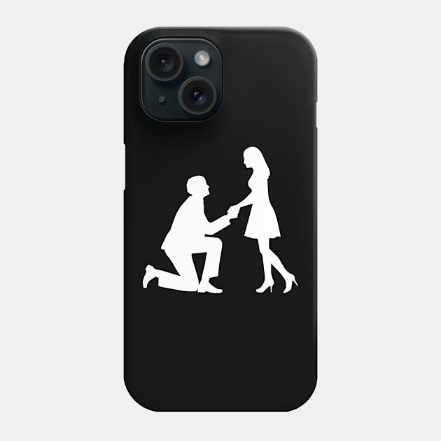 Wedding proposal Phone Case by Designzz