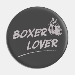 Boxer Lover Dog Sports Fighter Pin