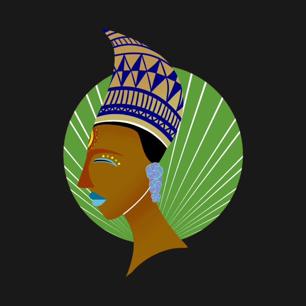 Black goddess Queen (green) by Meechemax