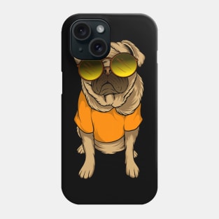 Cool 90s Pug Wearing Sunglasses Phone Case