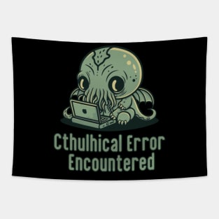 Chibi Cthulhu Programmer - Cthulhical Error Tapestry