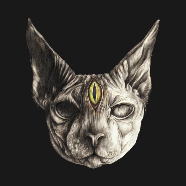 Third Eye cat by syans_ashes