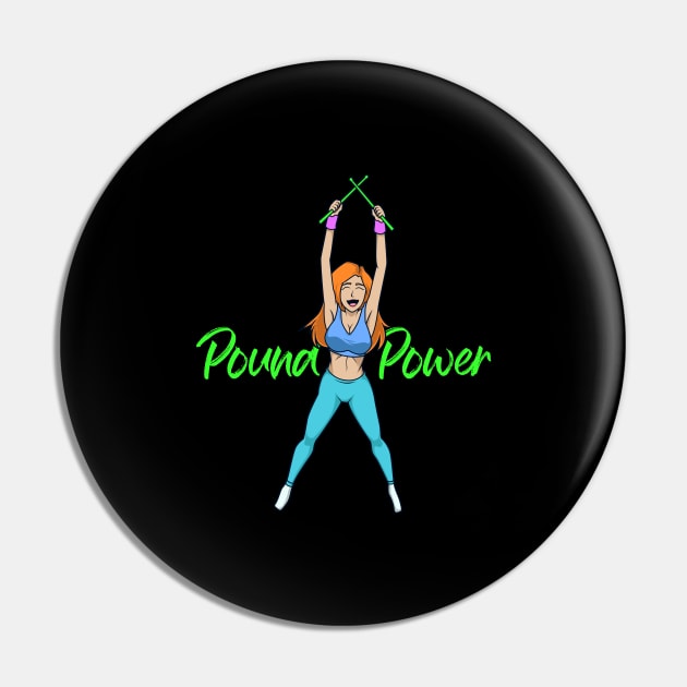 Pound Power - Pound Fitness Pin by Modern Medieval Design