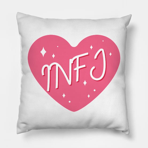 INFJ personality typography Pillow by Oricca