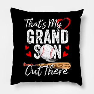 That's My Grandson Out There Baseball Grandma Mother's Day Pillow