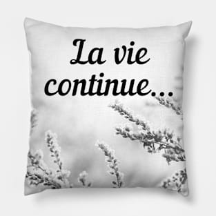 French sayings words gloomy weather theme gifts Pillow