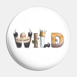 Where the wild things are typography Pin