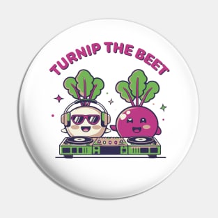 Funny Turnip The Beet Vegetable Farmers Market Local Farm Food T-Shirt Pin