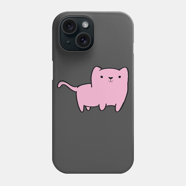 Kitty going for a stroll (pink) Phone Case by Joyouscrook