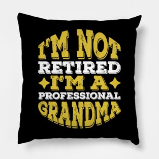 Funny Professional Grandma Birthday Gift idea Pillow