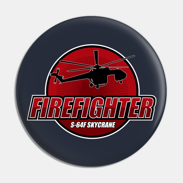 S-64 Skycrane Firefighter Pin by TCP