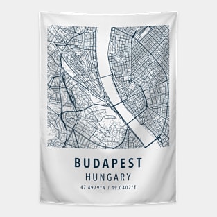 budapest simple map Tapestry