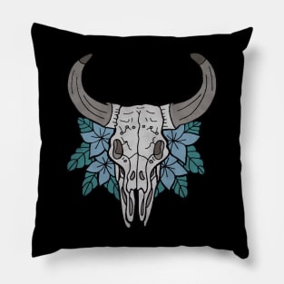 Cow Skull Pillow