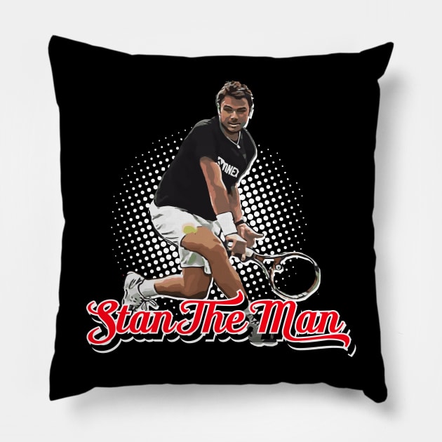 Stan The Man - Wawrinka Pillow by vlada123