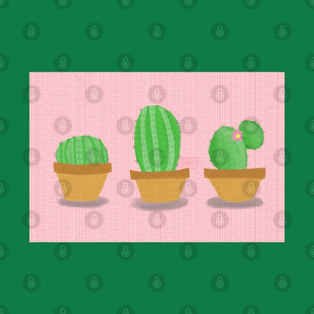 3 little cacti by Charlotsart