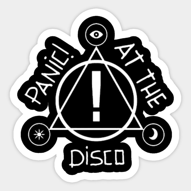 Panic Disco Triangle Fan Art Panic At The Disco Sticker Teepublic Uk