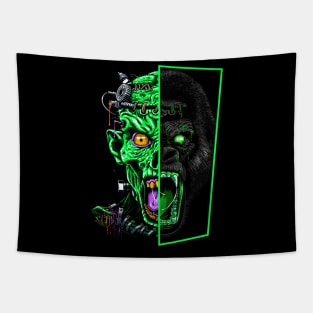 Zombie vs Gorilla Tapestry